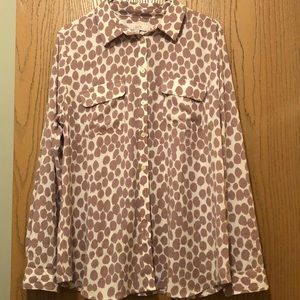 Adorable long sleeve blouse from the Loft!